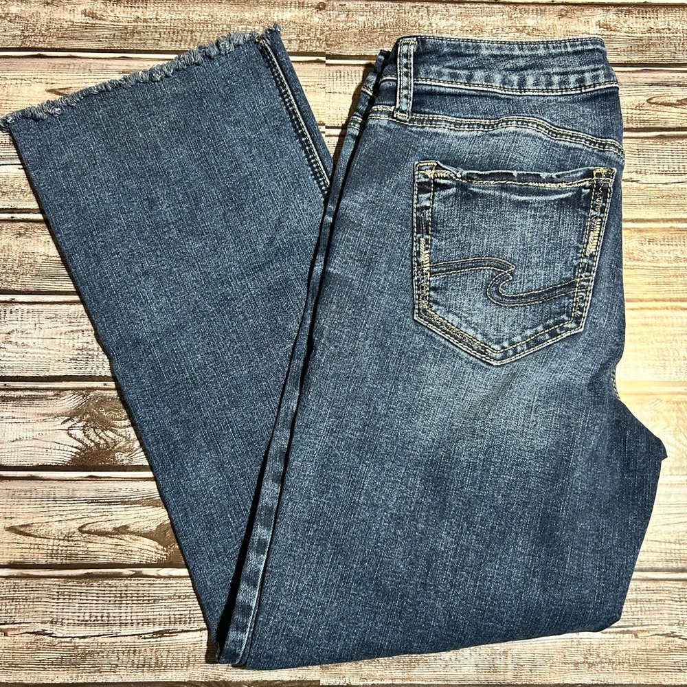 Silver Jeans Women's Slim Boot Blue Denim